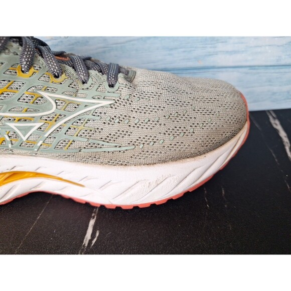 Mizuno Wave Inspire 20 XX Men\'s Gray Orange Running Shoes Sz 6.5 main image 7